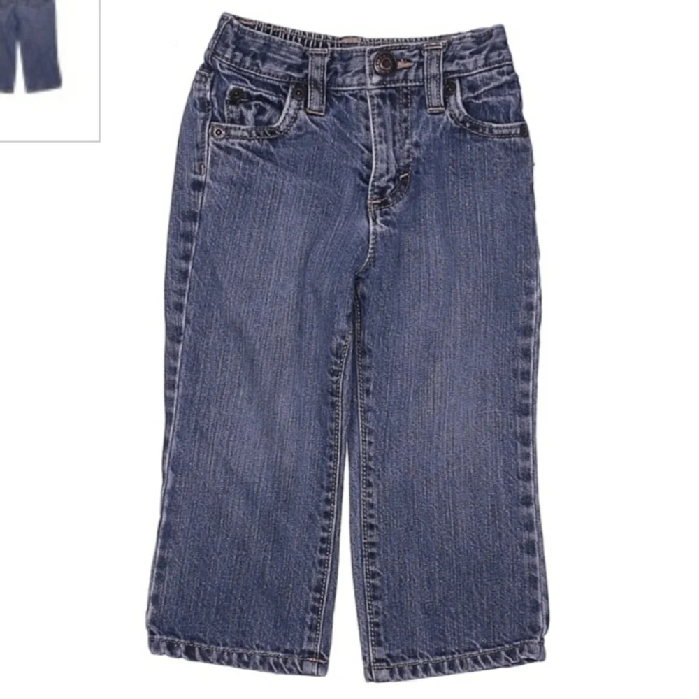 Old Navy Baby Infant Denim Blue Jeans Unisex 18-24 Months Straight Leg Cute EUC